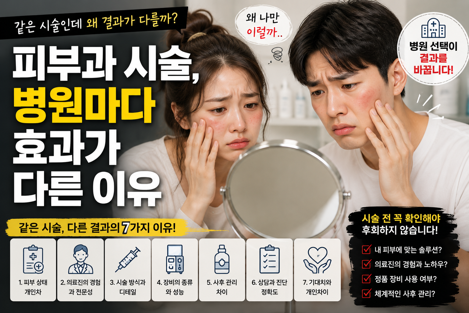피부과 시술, 병원마다 효과가 다른 이유